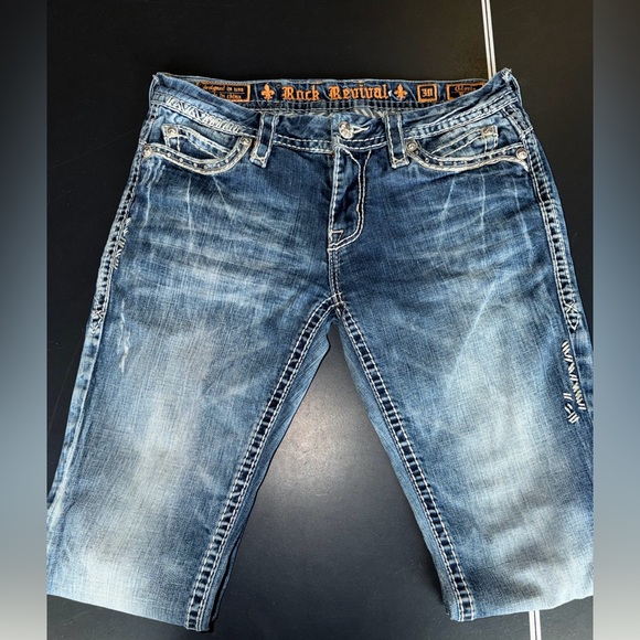 Rock Revival Blue Boot Cut Jeans - Picture 5 of 7